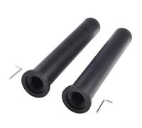 HEIBTENY Lot de 2 manchons d'adaptation pour haltères en polypropylène - Changement de tige de 2,5 cm à 5,1 cm de diamètre - Collier de gym résistant pour entraînement à domicile - Noir (30 cm)