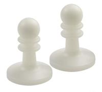 HEIBTENY Lot de 2 poteaux d'auvent lumineux anti-tonnerre - Accessoires pour auvent isolant en TPU - Extrémité de protection pour barres de plafond de 6 mm - Identification de nuit facile