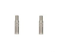 HEIBTENY Lot de 2 rallonges de gonflage pour scooter électrique en laiton massif anti-fuite pour contrôle de la pression des pneus M365 et gonflage (39 mm, argent)