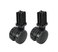 HEIBTENY Lot de 2 roulettes de rechange verrouillables 6414, 306414 pour Weber Genesis 1000-5000, Genesis A/B/C, Gold B/C, Summit, Spirit Gas Grills (2 pièces)