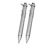HEIBTENY Lot de 2 stylos à coulisse créatifs à double fonction pour les étudiants, le travail du bois, les travaux manuels, règle portable précise