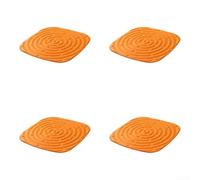 HEIBTENY Lot de 2 tapis de nidification lavables en éponge orange pour poule - Doublure douce et confortable pour nichoirs - Facile à nettoyer - Zone de couchage confortable pour poules, volaille - 30
