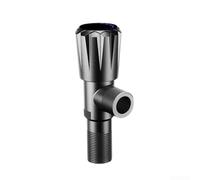 HEIBTENY Lot de 2 valves d'angle robustes, valve d'arrêt anti-fuite avec corps en acier inoxydable et noyau en laiton pour robinet d'évier de salle de bain et alimentation en eau de toilette, jaune