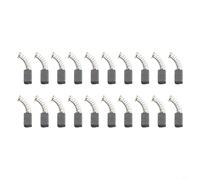 HEIBTENY Lot de 20 balais de charbon de moteur 5 x 8 x 15 mm pour meuleuse d'angle et autres outils électriques, construction en métal avec faible étincelle et haute résistance pour une utilisation