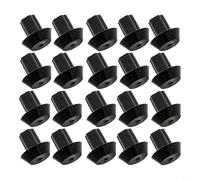 HEIBTENY Lot de 20 pieds en caoutchouc pour grilles de cuisinière à gaz, coussinets de brûleur résistants à la chaleur, compatibles avec DVGSU101 VGRT560-6GQ, pieds de rechange noirs de 0,5 cm pour la