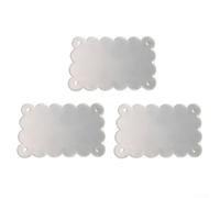 HEIBTENY Lot de 3 cadres photo magnétiques en acrylique transparent pour réfrigérateur, cuisine, bureau, tableau magnétique, 3 pièces, tailles multiples (10 x 12 cm)