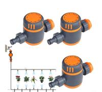 HEIBTENY Lot de 3 contrôleurs d'irrigation de jardin, compte à rebours manuel pour l'arrosage, l'arrosage du tuyau extérieur, contrôle à bouton réglable de 0 à 120 minutes, pour une gestion durable de