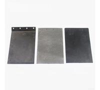 HEIBTENY Lot de 3 patins de plaque de base pour ponceuse à bande 9403 MT190 MT9, accessoire de montage à 4 trous avec options en caoutchouc carbone fer, 170 x 110 mm, pièce de rechange pour ponçage