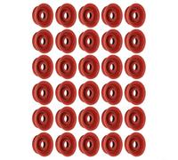 HEIBTENY Lot de 30 bagues d'étanchéité en silicone pour machine à café, joints toriques de 1,25 cm, joints à lèvres pour vanne de drainage, compatibles avec les machines entièrement automatiques