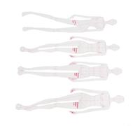 HEIBTENY Lot de 4/5 règles de gabarit Règle d'illustration de mode, figurine, modèle de conception de couture, outils de couture modèle de figure humaine féminine (A)