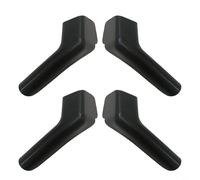 HEIBTENY Lot de 4 becs de gouttière en ABS pour camping-car et caravanes avec rallonges gauche et droite pour éviter les traces noires (noir)