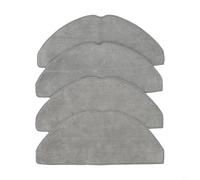 HEIBTENY Lot de 4 chiffons de rechange en microfibre pour aspirateur Eufy G50 HYBRID L60 pour robot HYBRID SES, tampons de nettoyage robustes et lavables pour les déversements de poils d'animaux de