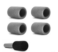 HEIBTENY Lot de 4 housses de microphone en mousse pour microphones JBL EasySing - Réduction du bruit - Pour système de microphone sans fil JBL - Accessoires de rechange jetables (gris)