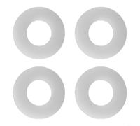 HEIBTENY Lot de 4 joints d'étanchéité en silicone pour vanne de vidange Geberit de 5,1 cm, compatible avec la rondelle de base 816.418.00.1, bague de rechange anti-fuite de haute qualité pour une