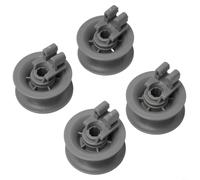 HEIBTENY Lot de 4 roulettes de panier supérieur de lave-vaisselle 611666 - Rouleaux ABS pour Bosch, Siemens, Neff et Constructa