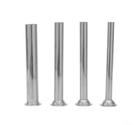 HEIBTENY Lot de 4 tubes de remplissage de saucisses en acier inoxydable avec entonnoir (3,8 cm)