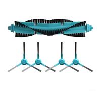HEIBTENY Lot de 5 accessoires de rechange pour Cecotec Pour robot Conga 3290 3490 4090 4690 5090 5490 6090 7090 IA Aspirateur Kit de rechange 4 brosses latérales + 1 brosse principale