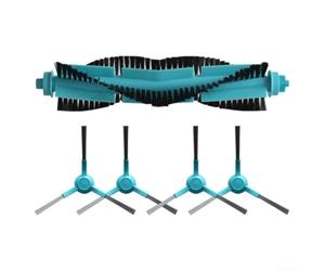 HEIBTENY Lot de 5 accessoires de rechange pour Cecotec Pour robot Conga 3290 3490 4090 4690 5090 5490 6090 7090 IA Aspirateur Kit de rechange 4 brosses latérales + 1 brosse principale