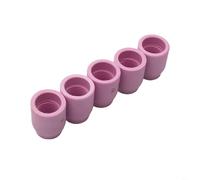 HEIBTENY Lot de 5 verres à gaz en céramique #8 53N61S 1,27 cm pour torche de soudage TIG WP-9/20/25/17/18/26 compatible avec Rilon Riland Jasic Mitech Chiry UNT Krypton Longetivity