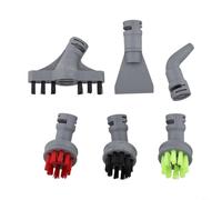 HEIBTENY Lot de 6 accessoires pour nettoyeur vapeur Bissell 39N7A 39N7V 2994B Brosses dures à code couleur, grattoir mural, suceur plat, concentrateur d'angle, accessoires à vapeur pour joints de