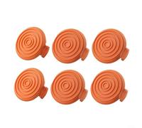 HEIBTENY Lot de 6 capuchons de bobine de rechange pour débroussailleuse électrique à fil Worx WA0216 WG124 WG116, accessoire de protection de ligne ABS pour coupe d'herbe de jardin