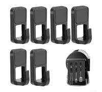 HEIBTENY Lot de 6 crochets magnétiques pour gril, force de traction de 11,3 | Crochet magnétique puissant pour grille Traeger, crochets magnétiques antirouille pour barbecue, suspension extérieure