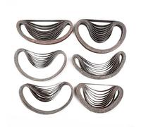 HEIBTENY Lot de 60 bandes abrasives 13 x 457 mm Grain 40/60/80/120/180/240 pour Power Files BD280 BD282E BD290 BD292E KA292E KA293E