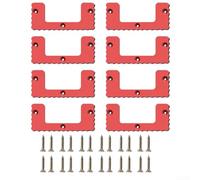 HEIBTENY Lot de 8/12/16/20 taquets de montage muraux en plastique ABS avec vis, solution de rangement d'outils polyvalente pour atelier, camion et établi (8 pièces)