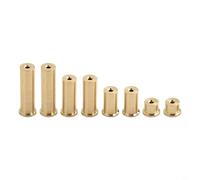 HEIBTENY Lot de 8 têtes de poids pour club de golf, clous en laiton cuivre pour têtes de 0,8 cm, 2 g, 4 g, 6 g, 8 g pour contrôle du swing et réglage de l'équilibre, accessoires finition dorée