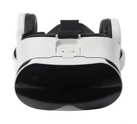HEIBTENY Lunettes 3D de réalité virtuelle avec champ de vision de 110 °, écouteurs intégrés, pour iOS pour smartphones Android de 5,5 à 6,7 pouces (blanc)