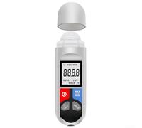 HEIBTENY Luxmètre numérique 200 000 lux, testeur d'éclairement portable avec écran LCD, maintien des données, arrêt automatique pour mesure intérieure et extérieure, blanc