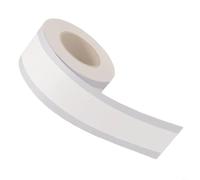 HEIBTENY MAKEID Ruban adhésif en vinyle blanc pour étiqueteuse - 9 mm x 4 m - Imperméable - Résistant à l'huile - Résistant aux rayures - Finition mate - Pour étiquettes nominatives, étiquettes de