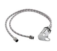 HEIBTENY Mitigeur de douche pour camping-cars, robinet à levier unique en laiton effet chromé 800 mm, queues en acier inoxydable 12 mm, pour camping-car, pompes à flotteur SHURFLO