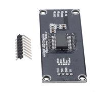 HEIBTENY Module d'affichage LED à 7 segments de 1,4 cm avec options de couleur RVB compatible avec pilote TM1637 IC et carte Arduino, luminosité réglable pour électronique (blanc)