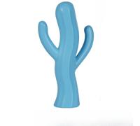 HEIBTENY Ornement Feuillage pour succulente Résine 18cm pour déco Ornement | Design épuré, courbes fluides, art abstrait, résine , touche artistique moderne(Azure Blue)