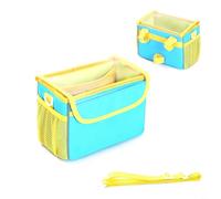 HEIBTENY Panier de vélo étanche coloré pour bandoulière amovible, sac de guidon polyvalent pour tricycle, draisienne ou scooter, rangement spacieux pour collations (jaune)