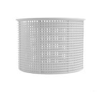 HEIBTENY Panier d'écumoire de rechange pour Hayward -1082, collecteur de débris en plastique ABS solide, design non flottant pour piscines creusées et hors sol, 17,8 x 17,8 x 12,7 cm, blanc