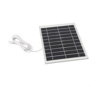 HEIBTENY Panneau de charge solaire 10 W compatible avec projecteur Pro 4, Ultra 2, Pro 3, Ultra, Pro 5S et Pro 3, en silicone monocristallin IP65, chargeur étanche avec support réglable à 360° (blanc)