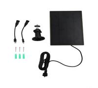 HEIBTENY Panneau solaire avec batterie 6000 mAh pour caméras de jeu de chasse, 3 W 5 V monocristallin, entrée de type C, pour WingHome, pour Spypoint pour la plupart des modèles 3G, 4G, 5V