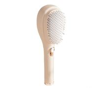 HEIBTENY Peigne rétractable avec masseur pour cuir chevelu - Brosse à cheveux portable antistatique pour voyage - Design télescopique - Réduit les frisottis - Outil de toilettage léger pour homme et
