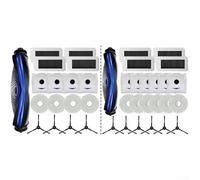 HEIBTENY Pièces de rechange pour Ecovacs Pour DEEBOT N30, N30 Pro Pour aspirateur robot Omni Accessoires 1 brosse principale + 4 brosses latérales + 4 filtres + 4 lingettes + 4 sacs d'aspirateur (A)