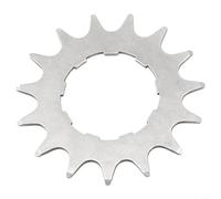 HEIBTENY Pignon à vitesse unique en acier inoxydable pour pignon 12T-18T, pour cassette de coupe CNC pour montagne pour conversion de vélo, compatible avec chaînes 7/8/9/10/11 vitesses (14T)