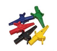 HEIBTENY Pince multimètre 10 A avec ressort puissant, pince étau d'ouverture de 23 mm pour tests électriques, PA et sonde en laiton, accessoire pour bricolage et usage professionnel, (jaune)