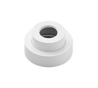 HEIBTENY Plaque de couvre-pommeau de douche rétractable, anneau décoratif de qualité supérieure, réglable de 0 à 23 mm, pour différentes hauteurs, modernité et élégante de salle de bain, 7 x 7 cm