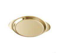 HEIBTENY Plateau de service pour aliments chauds 25 cm avec poignées | Poignées larges intégrées, prise en main confortable avec maniques pour une utilisation idéale du four à la table