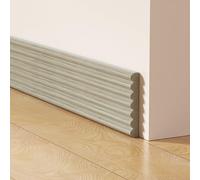 HEIBTENY Plinthe autocollante en faux bois - 2 m x 8 cm - Imperméable - Moulure décorative résistante à l'humidité pour cacher les imperfections dans la cuisine et la salle de bain (D)