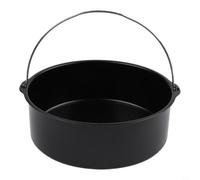 HEIBTENY Poêle à Pizza Air Fryer 6-9 Pouces Antiadhésif | Acier pour robuste, résistant haute température, BPA, pour durable pour usage quotidien, sécurité alimentaire(9 in)