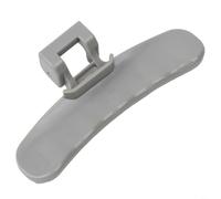 HEIBTENY Poignée de porte de machine à laver DC64-01524A compatible avec lave-tambour Samsung, pièce de rechange en plastique pour réparation de modèle à chargement avant, blanc ou