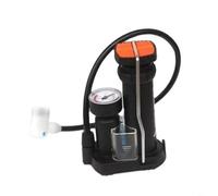 HEIBTENY Pompe à pédale haute pression portable pour mini gonfleur de pneu avec mécanisme Easy-Step pour vélo électrique de route, VTT, vélo électrique compact 15 cm en plastique pour un air rapide