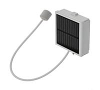 HEIBTENY Pompe aérateur à charge solaire avec port de type C, pompe à oxygène 370° pour la pêche, construction ABS ultra silencieuse, tube d'air de 0,5 m inclus (2400 mAh)